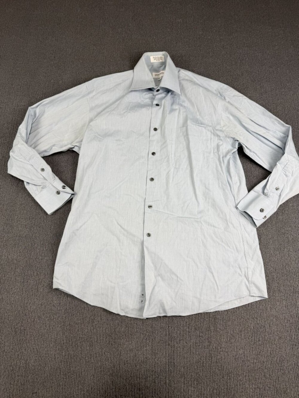 Concepts By Claiborne Mens Light Blue Button-Up Dress Shirt 15.5 32/33